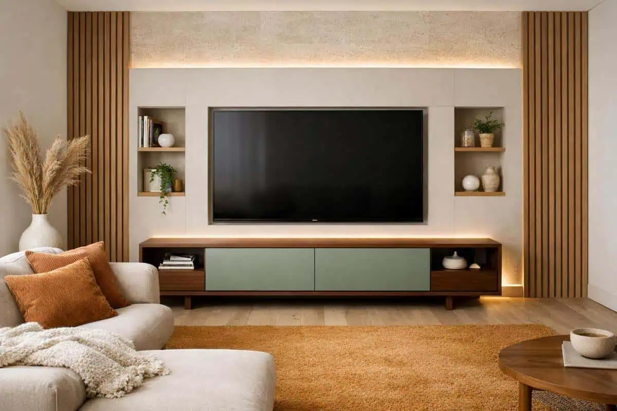 Idée déco salon TV design et minimaliste