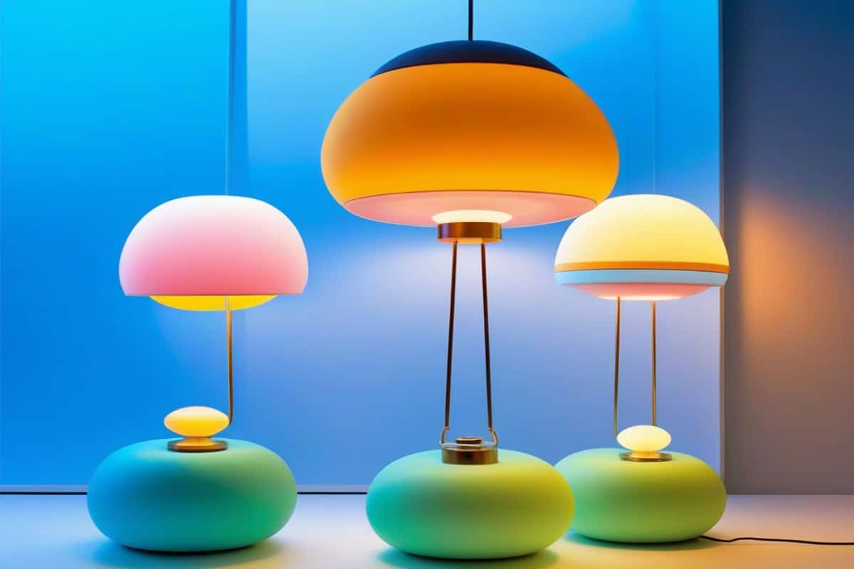 Superposition de trois sources lumineuses salon cocooning pour ambiance feutrée cosy, lumière tamisée multicouche