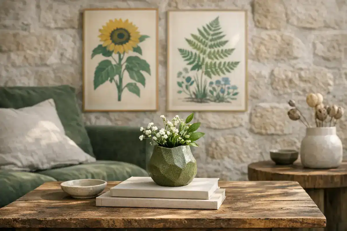 vase en grès émaillé kaki mat céramique artisanale décoration salon 2026 Hay Ferm Living