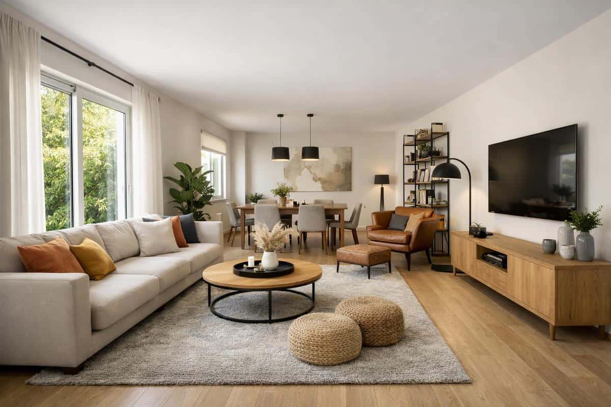 Comment aménager un salon rectangulaire de 40m2