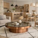 Idée déco salon cuisine ouverte 40m2